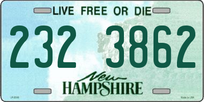 NH license plate 2323862