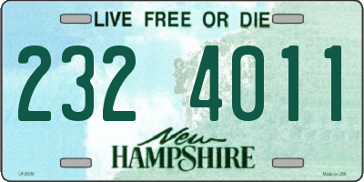 NH license plate 2324011