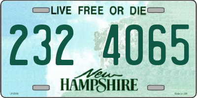 NH license plate 2324065