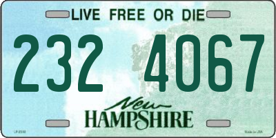 NH license plate 2324067