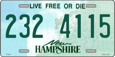 NH license plate 2324115