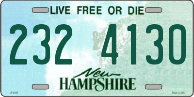 NH license plate 2324130