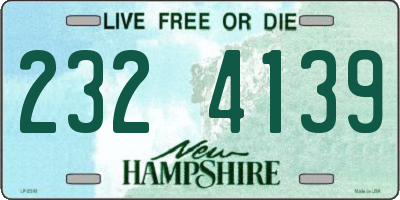 NH license plate 2324139
