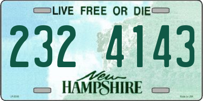 NH license plate 2324143
