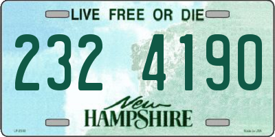 NH license plate 2324190