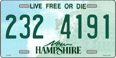 NH license plate 2324191