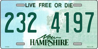 NH license plate 2324197