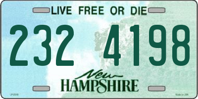 NH license plate 2324198