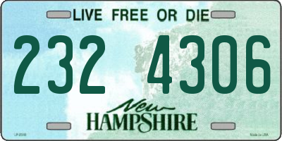 NH license plate 2324306