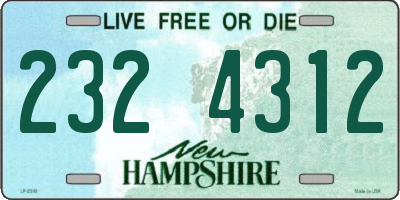 NH license plate 2324312