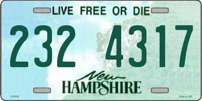 NH license plate 2324317