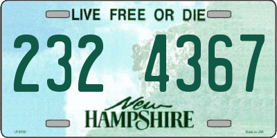NH license plate 2324367