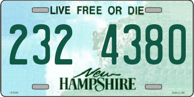 NH license plate 2324380