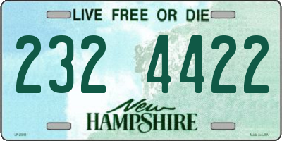 NH license plate 2324422