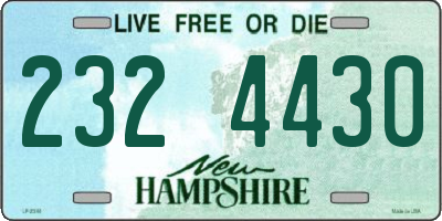 NH license plate 2324430