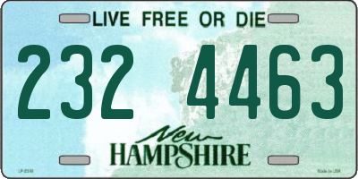 NH license plate 2324463