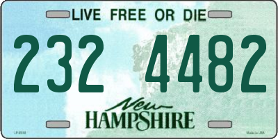NH license plate 2324482