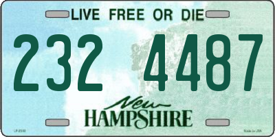 NH license plate 2324487