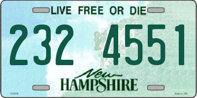 NH license plate 2324551