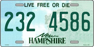 NH license plate 2324586