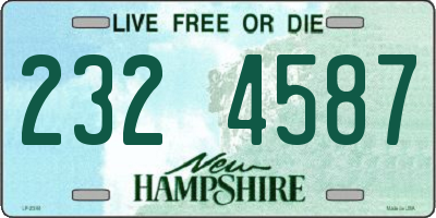 NH license plate 2324587