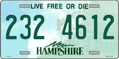 NH license plate 2324612
