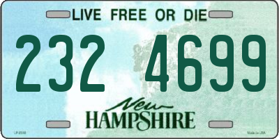NH license plate 2324699