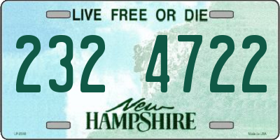 NH license plate 2324722