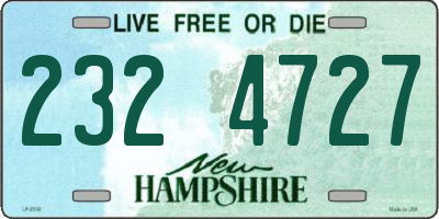 NH license plate 2324727