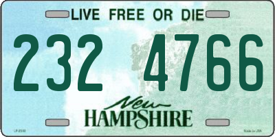 NH license plate 2324766