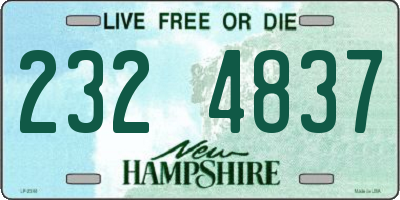NH license plate 2324837