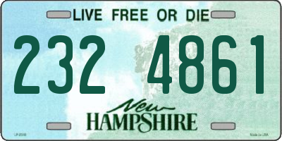 NH license plate 2324861