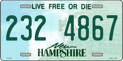 NH license plate 2324867