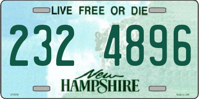 NH license plate 2324896