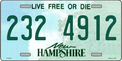 NH license plate 2324912