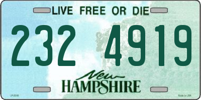 NH license plate 2324919