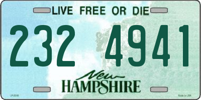 NH license plate 2324941