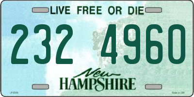 NH license plate 2324960
