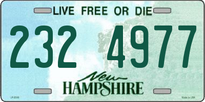 NH license plate 2324977