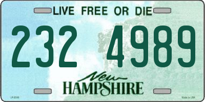 NH license plate 2324989