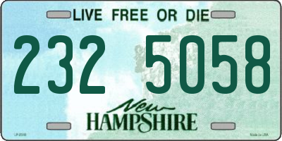 NH license plate 2325058