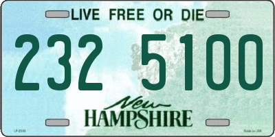 NH license plate 2325100