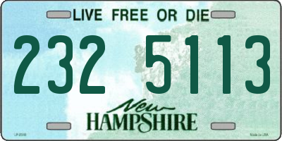NH license plate 2325113