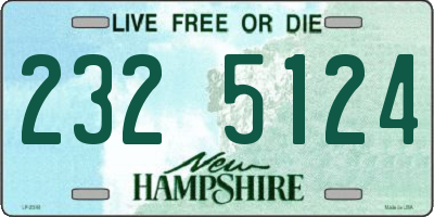 NH license plate 2325124