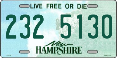 NH license plate 2325130