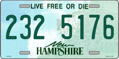 NH license plate 2325176