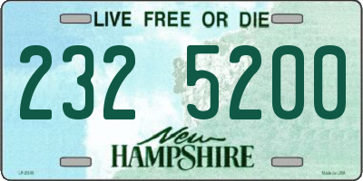 NH license plate 2325200