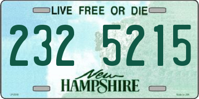NH license plate 2325215