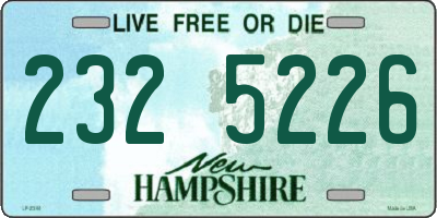 NH license plate 2325226