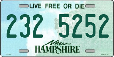 NH license plate 2325252